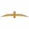 Ekena Millwork Bellingham Rough Sawn Timber Gable Bracket, Western Red Cedar, 84"W x 17"H x 2"D x 6"F, 5/12 Pitch GBW084X17X0206BEL00RWR - alternate 1